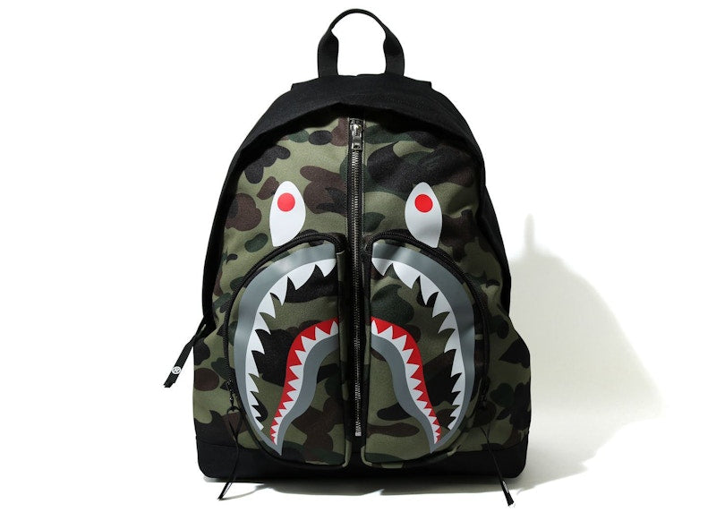 BAPE 1st Camo Shark Day Pack (SS21) Green