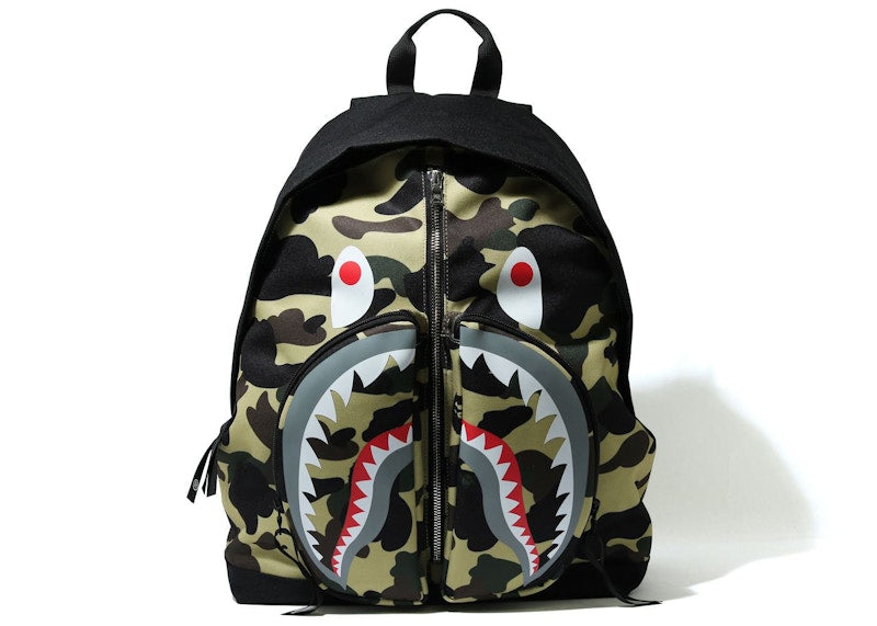 BAPE 1st Camo Shark Day Pack (SS21) Yellow