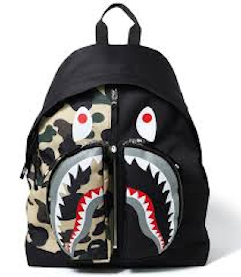 BAPE 1st Camo Shark Day Pack Yellow