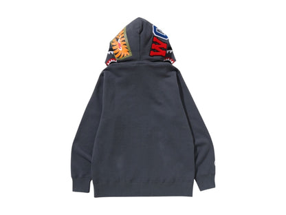BAPE 1st Camo Shark Full Zip Double Hoodie Grey