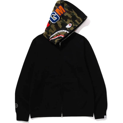 BAPE 1st Camo Shark Full Zip Hoodie Black