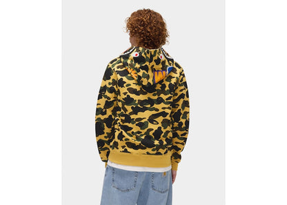 BAPE 1st Camo Shark Full Zip Hoodie Yellow