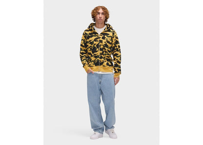 BAPE 1st Camo Shark Full Zip Hoodie Yellow