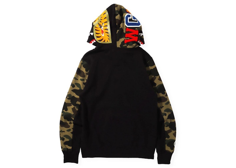 BAPE 1st Camo Shark Full Zip Hoodie (FW21) Black