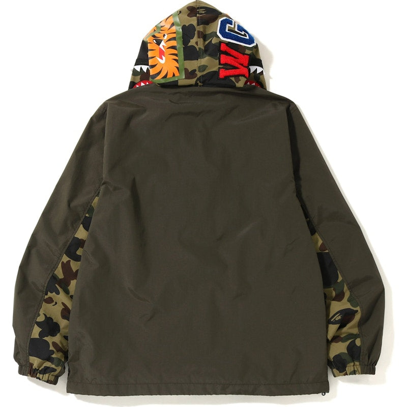BAPE 1st Camo Shark Hoodie Jacket (FW19) Green