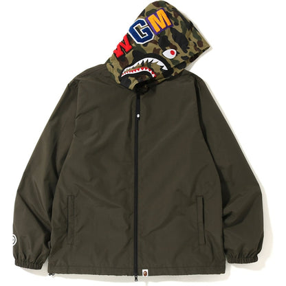 BAPE 1st Camo Shark Hoodie Jacket (FW19) Green