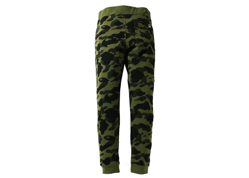 BAPE 1st Camo Shark Slim Fit Sweat Pants Green