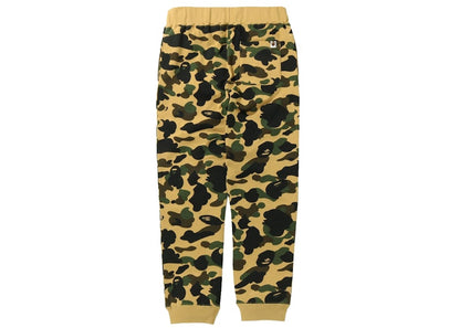 BAPE 1st Camo Shark Slim Sweat Pants (SS22) Yellow