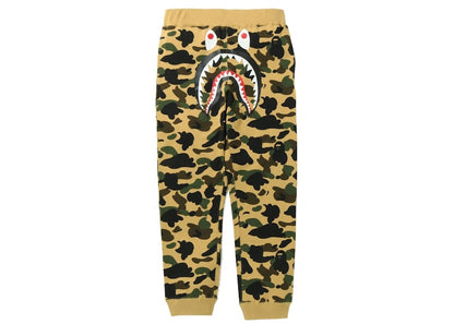 BAPE 1st Camo Shark Slim Sweat Pants (SS22) Yellow