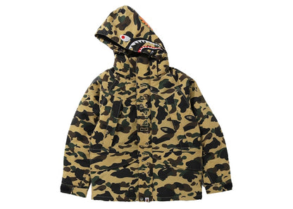BAPE 1st Camo Shark Snowboard Down Jacket Yellow