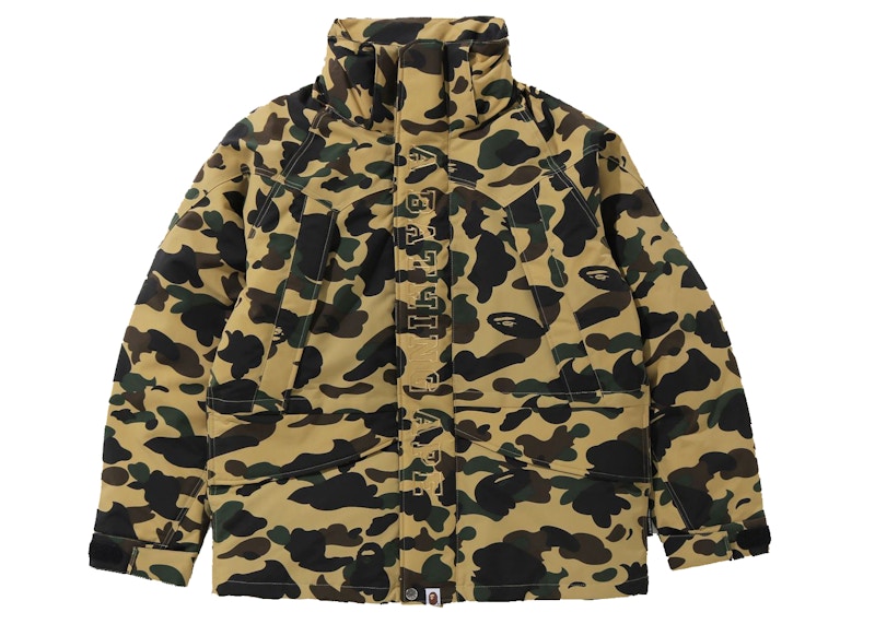 BAPE 1st Camo Shark Snowboard Down Jacket Yellow
