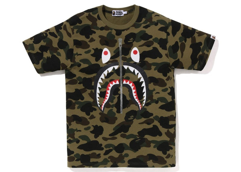 BAPE 1st Camo Shark Tee (SS23) Green