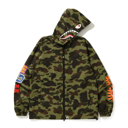 BAPE 1st Camo Shark WGM Hoodie Jacket Green