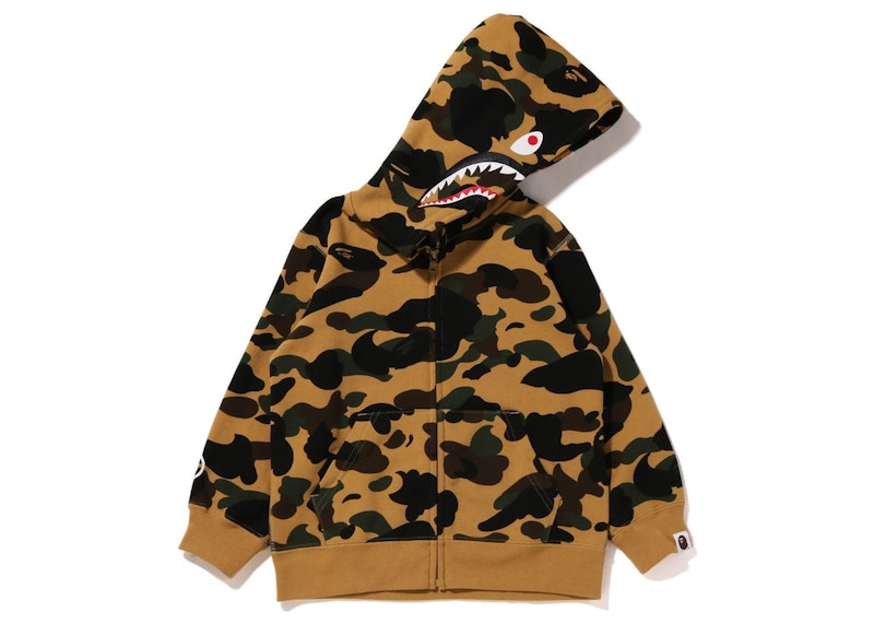 BAPE 1st Camo Shark Zip Hoodie (Kids) Yellow