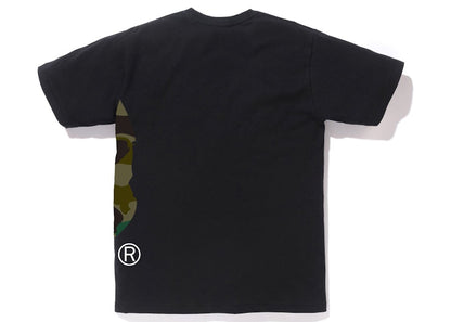 BAPE 1st Camo Side Big Ape Head Tee Black/Green