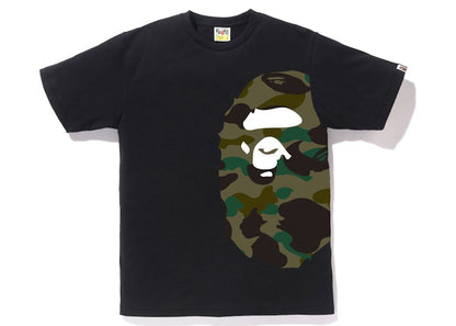 BAPE 1st Camo Side Big Ape Head Tee Black/Green