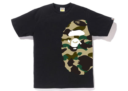 BAPE 1st Camo Side Big Ape Head Tee Black/Yellow