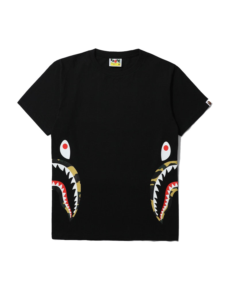 BAPE 1st Camo Side Shark Tee Black/Yellow