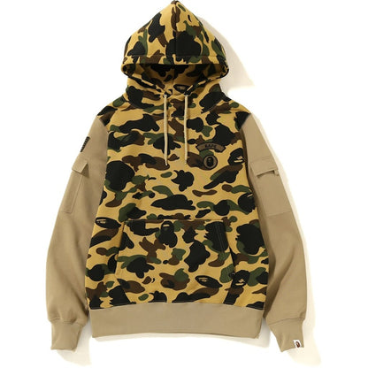 BAPE 1st Camo Sleeve Pocket Pullover Hoodie Yellow