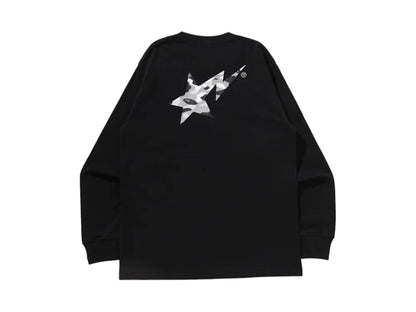 BAPE 1st Camo Sta L/S Tee Black/Grey