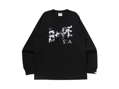 BAPE 1st Camo Sta L/S Tee Black/Grey