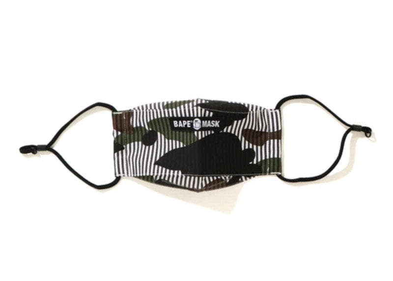 BAPE 1st Camo Stripe Mask Black