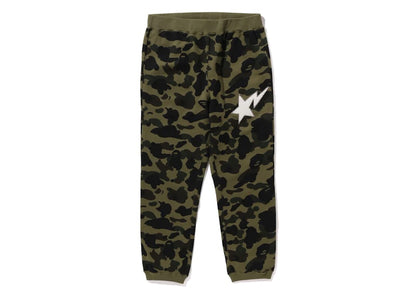 BAPE 1st Camo Sweat Pants Green
