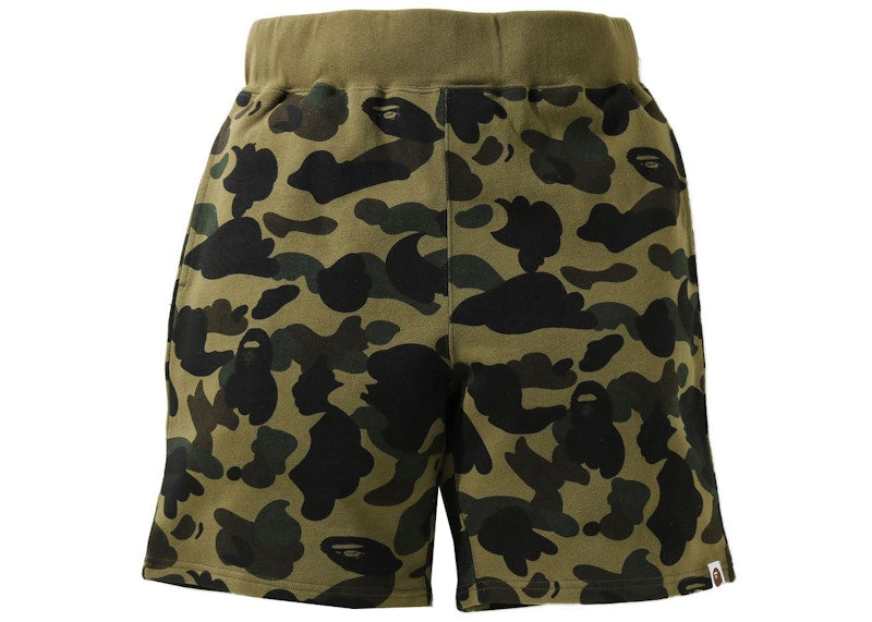 BAPE 1st Camo Sweat Shorts (SS21) Green