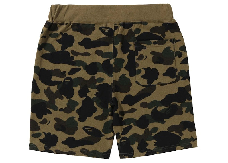BAPE 1st Camo Sweat Shorts (SS22) Green