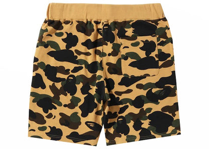 BAPE 1st Camo Sweat Shorts (SS23) Yellow