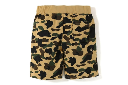 BAPE 1st Camo Sweat Shorts Yellow