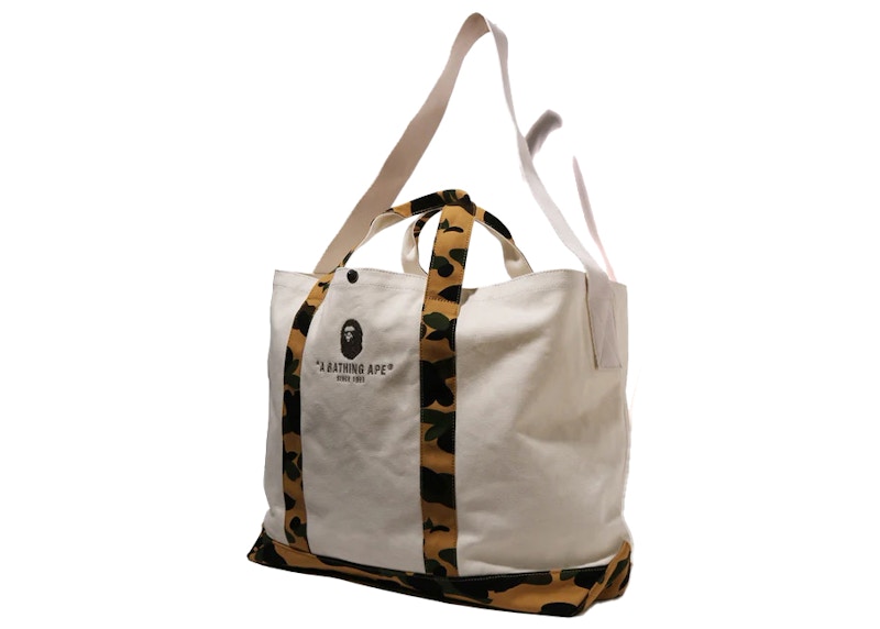 BAPE 1st Camo Tote Bag Yellow