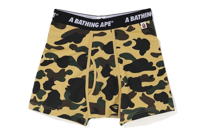 BAPE 1st Camo Trunks (FW19) Yellow