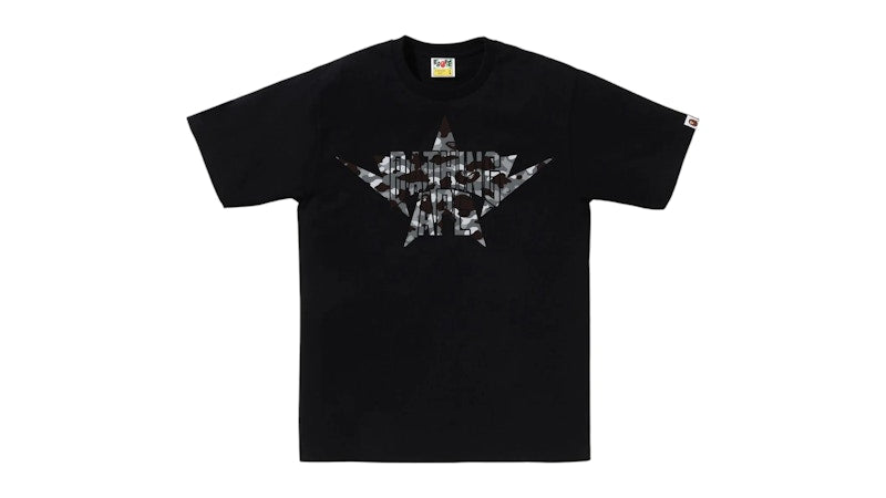 BAPE 1st Camo Twin Sta Nyc Tee Tee Black/Grey