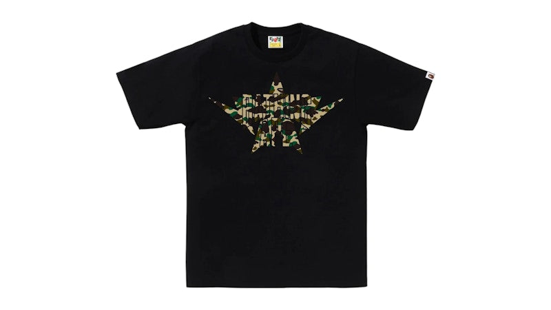BAPE 1st Camo Twin Sta Nyc Tee Tee Black/Yellow