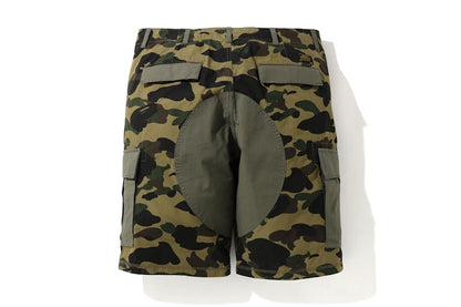 BAPE 1st Camo Wide 6Pocket Shorts Green