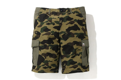 BAPE 1st Camo Wide 6Pocket Shorts Green