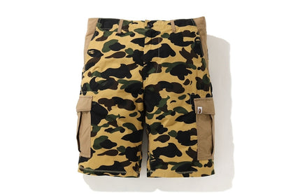 BAPE 1st Camo Wide 6Pocket Shorts Yellow