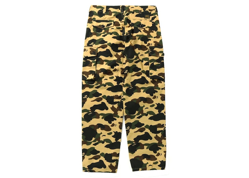 BAPE 1st Camo Wide Fit 6 Pocket Pants Yellow