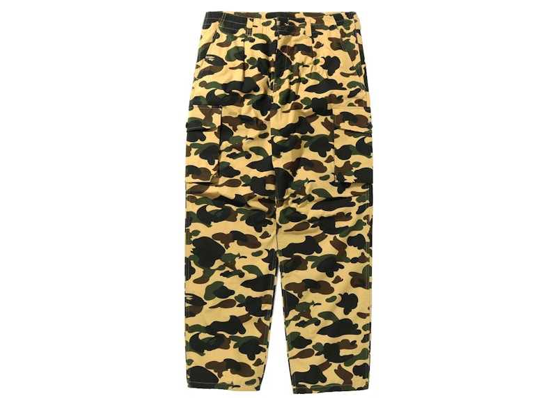BAPE 1st Camo Wide Fit 6 Pocket Pants Yellow