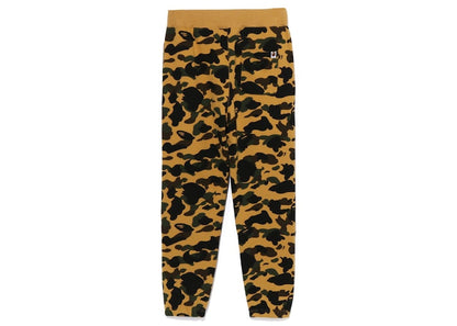 BAPE 1st Camo Wide Fit Shark Sweatpants Yellow