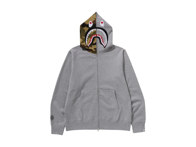 BAPE 1st Shark Full Zip Hoodie Grey