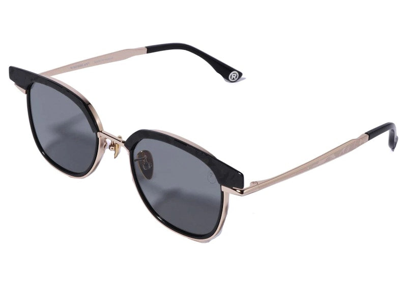 BAPE #2 Sunglasses Gold
