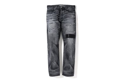 BAPE 2008 Type-05 Damaged Denim Pants Black