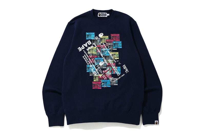 BAPE 27th Anniversary Crewneck Navy