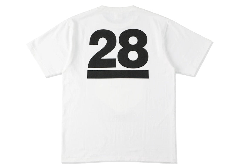 BAPE 28th Anniversary Ape Head Tee White