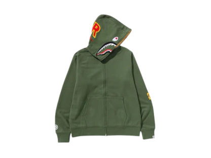 BAPE 2nd Shark Full Zip Hoodie (SS25) Green