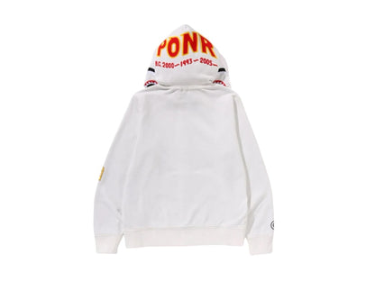 BAPE 2nd Shark Full Zip Hoodie (SS25) White