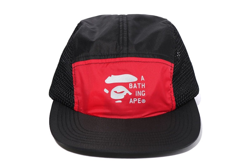 BAPE 2tone Mesh Jet Cap Red