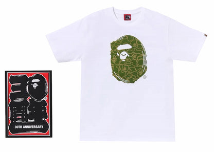 BAPE 30th Anniversary I Tee White/Green